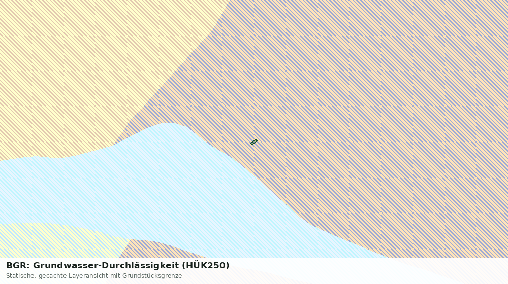 Statische Kartenansicht: BGR: Grundwasser-Durchlässigkeit (HÜK250)
