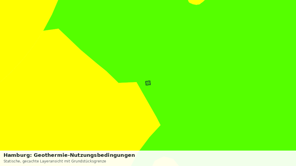 Statische Kartenansicht: Hamburg: Geothermie-Nutzungsbedingungen