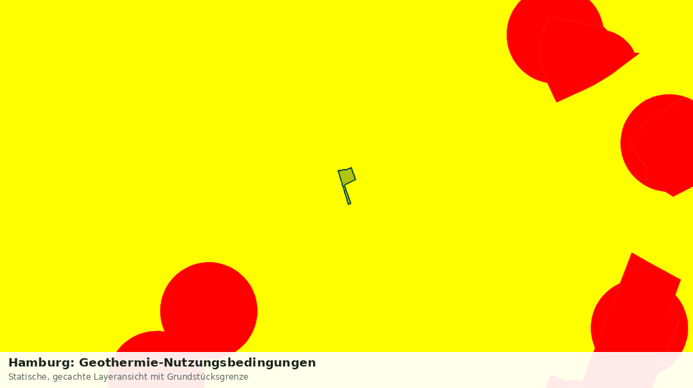Statische Kartenansicht: Hamburg: Geothermie-Nutzungsbedingungen