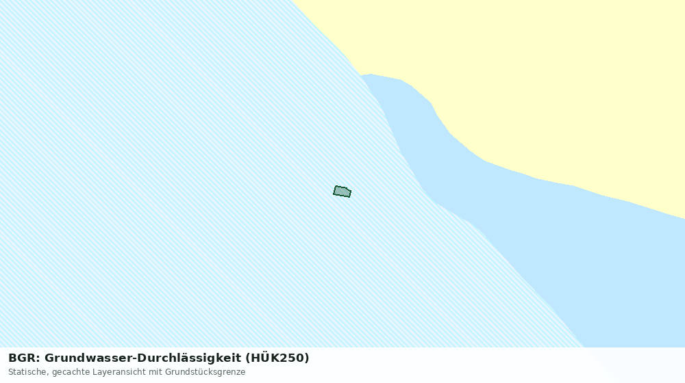 Statische Kartenansicht: BGR: Grundwasser-Durchlässigkeit (HÜK250)
