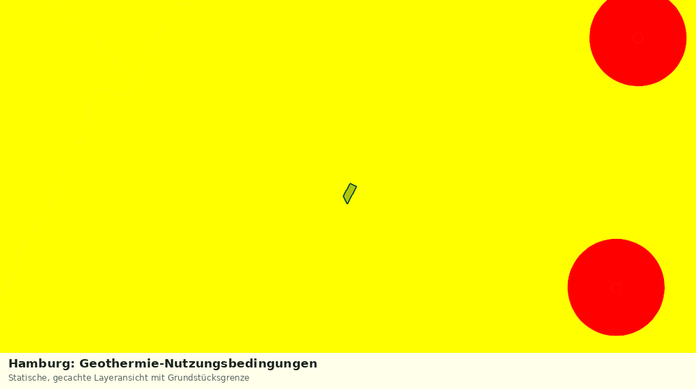 Statische Kartenansicht: Hamburg: Geothermie-Nutzungsbedingungen