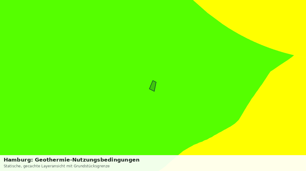 Statische Kartenansicht: Hamburg: Geothermie-Nutzungsbedingungen