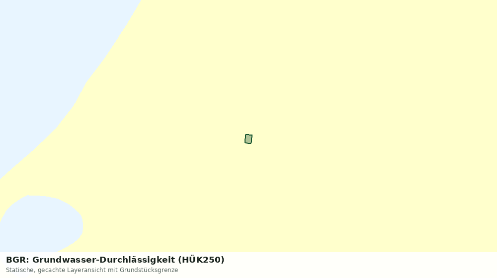 Statische Kartenansicht: BGR: Grundwasser-Durchlässigkeit (HÜK250)