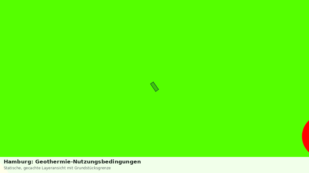 Statische Kartenansicht: Hamburg: Geothermie-Nutzungsbedingungen