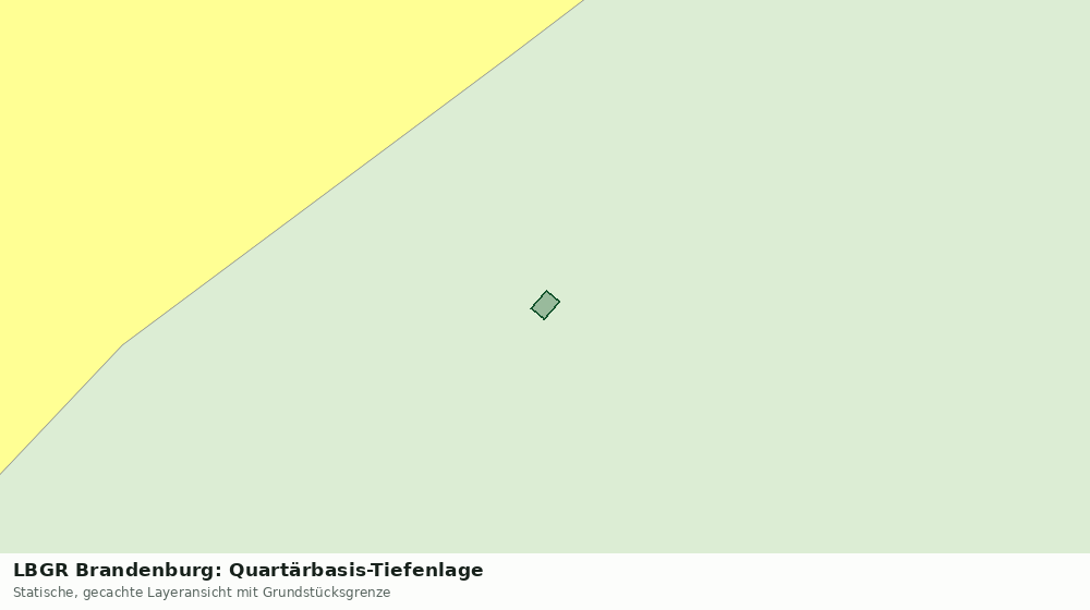 Statische Kartenansicht: LBGR Brandenburg: Quartärbasis-Tiefenlage