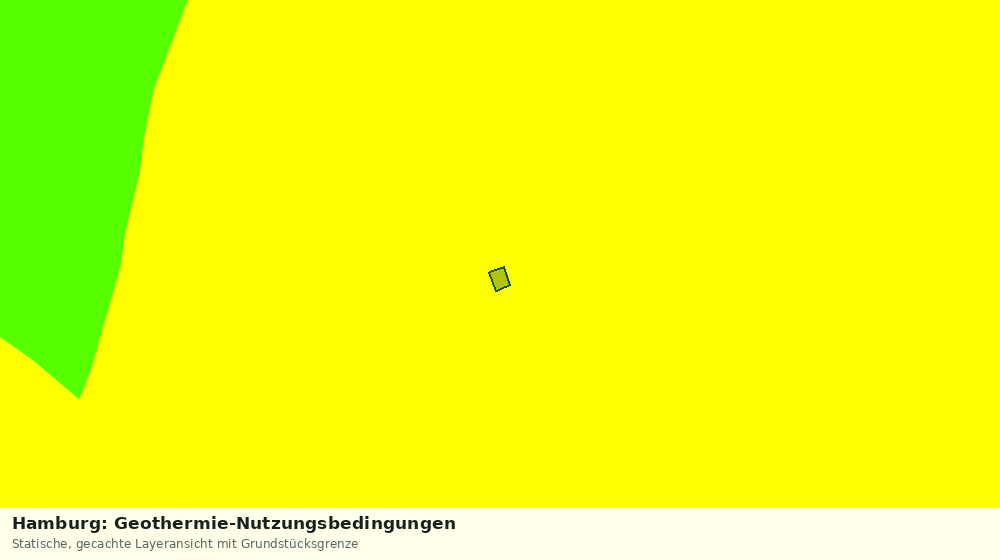 Statische Kartenansicht: Hamburg: Geothermie-Nutzungsbedingungen