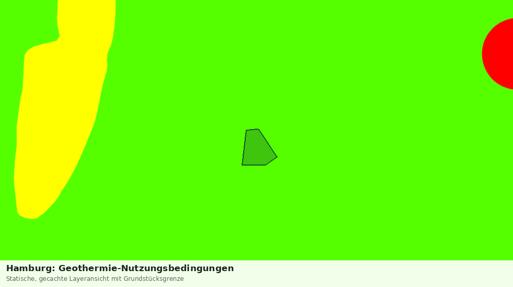 Statische Kartenansicht: Hamburg: Geothermie-Nutzungsbedingungen