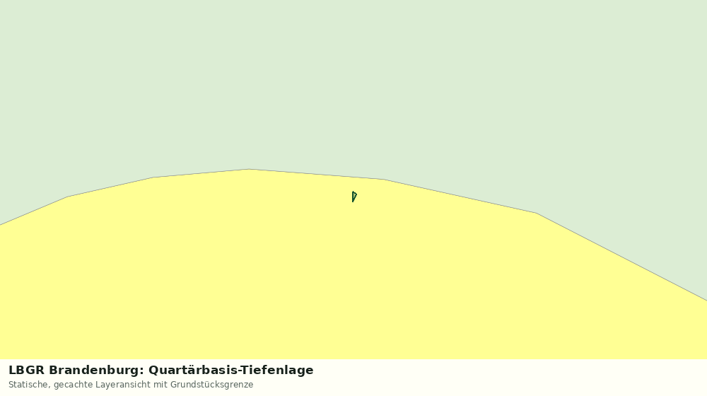 Statische Kartenansicht: LBGR Brandenburg: Quartärbasis-Tiefenlage