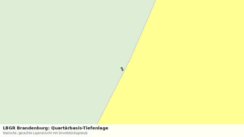Statische Kartenansicht: LBGR Brandenburg: Quartärbasis-Tiefenlage