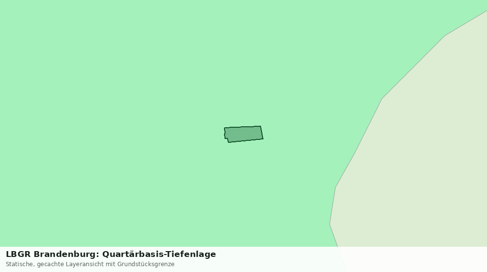Statische Kartenansicht: LBGR Brandenburg: Quartärbasis-Tiefenlage