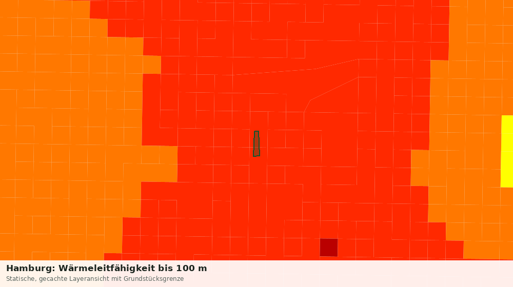 Statische Kartenansicht: Hamburg: Wärmeleitfähigkeit bis 100 m