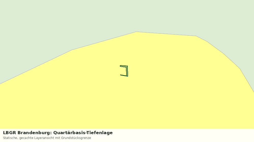 Statische Kartenansicht: LBGR Brandenburg: Quartärbasis-Tiefenlage