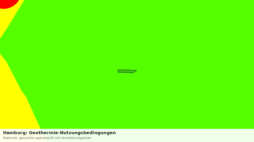 Statische Kartenansicht: Hamburg: Geothermie-Nutzungsbedingungen