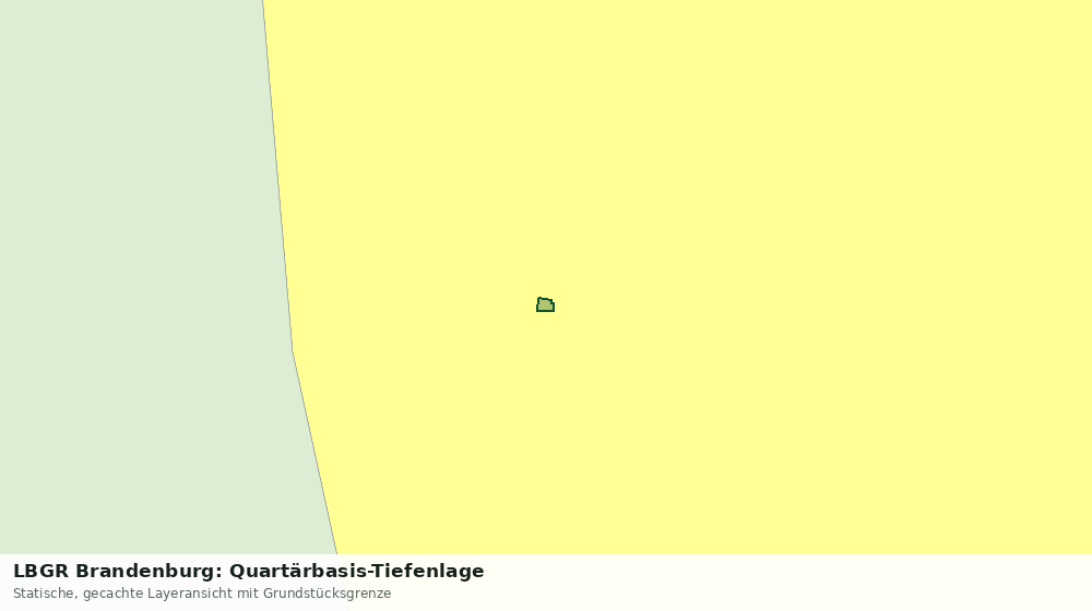 Statische Kartenansicht: LBGR Brandenburg: Quartärbasis-Tiefenlage