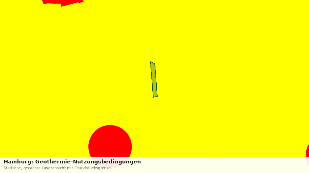 Statische Kartenansicht: Hamburg: Geothermie-Nutzungsbedingungen