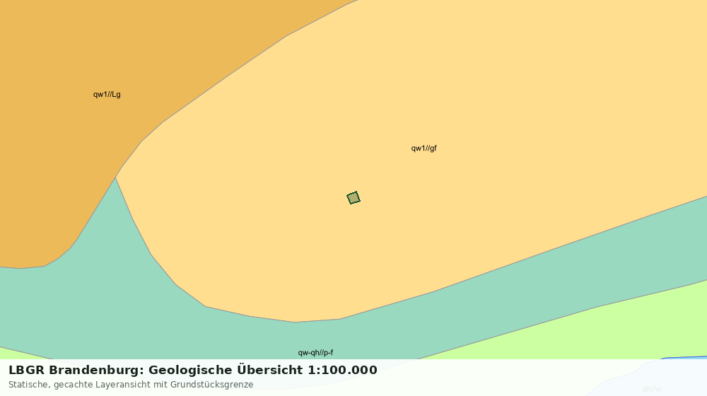 Statische Kartenansicht: LBGR Brandenburg: Geologische Übersicht 1:100.000