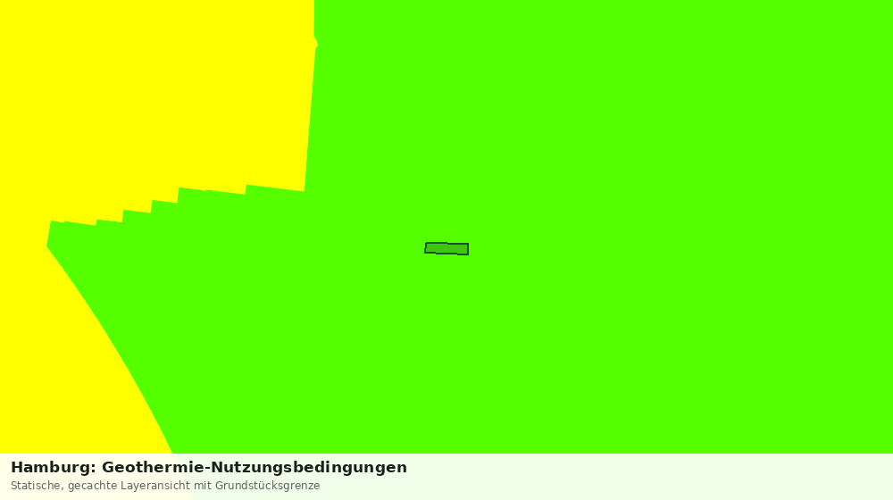 Statische Kartenansicht: Hamburg: Geothermie-Nutzungsbedingungen