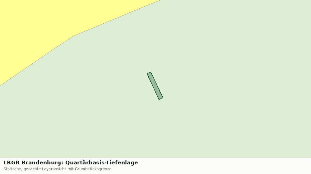 Statische Kartenansicht: LBGR Brandenburg: Quartärbasis-Tiefenlage
