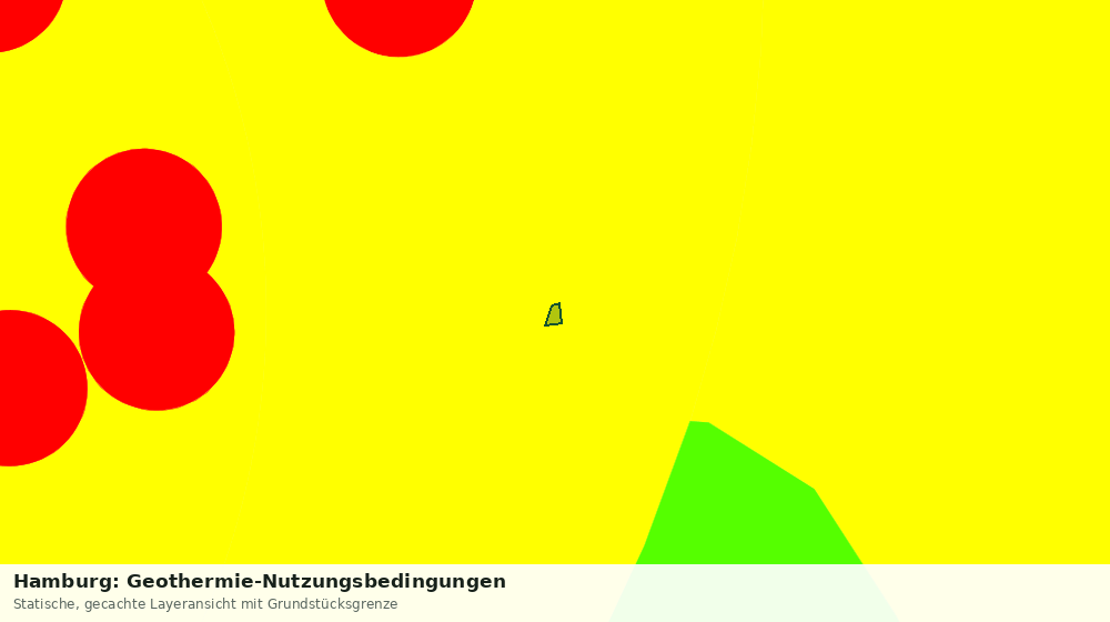 Statische Kartenansicht: Hamburg: Geothermie-Nutzungsbedingungen