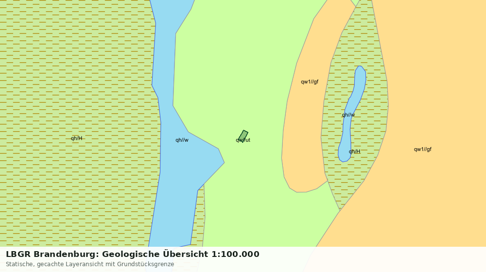 Statische Kartenansicht: LBGR Brandenburg: Geologische Übersicht 1:100.000