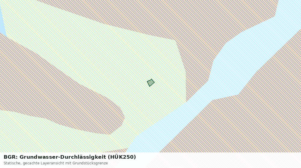 Statische Kartenansicht: BGR: Grundwasser-Durchlässigkeit (HÜK250)