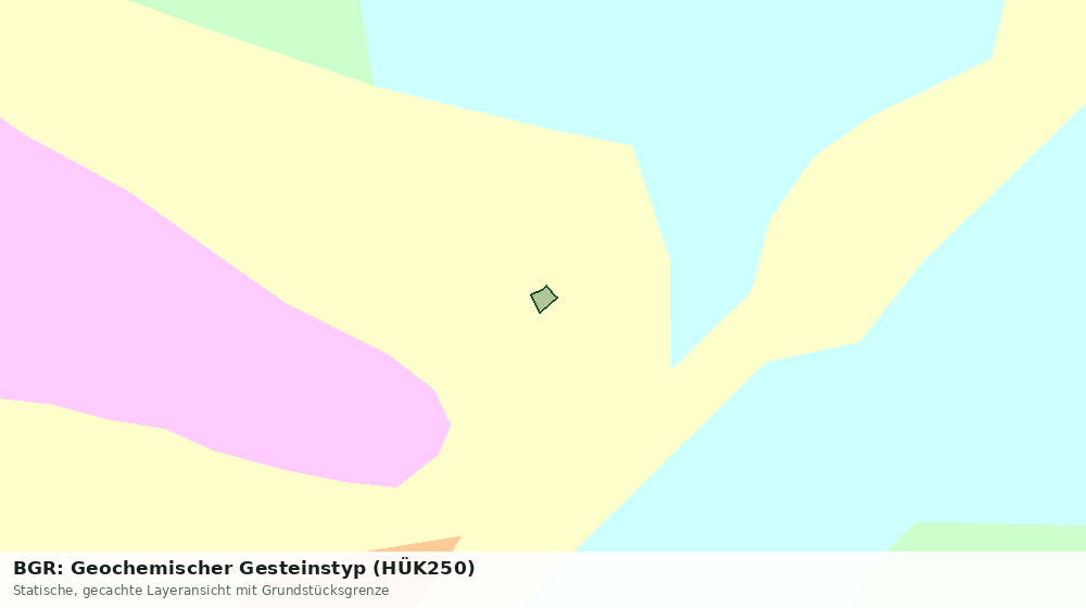 Statische Kartenansicht: BGR: Geochemischer Gesteinstyp (HÜK250)