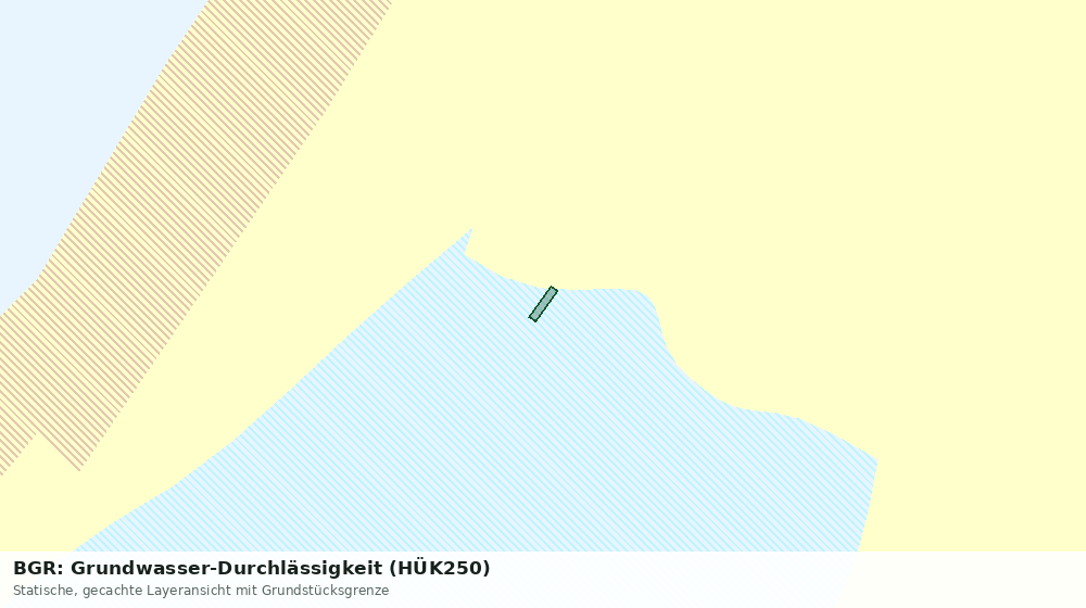 Statische Kartenansicht: BGR: Grundwasser-Durchlässigkeit (HÜK250)