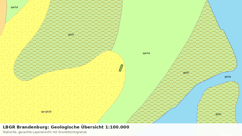 Statische Kartenansicht: LBGR Brandenburg: Geologische Übersicht 1:100.000