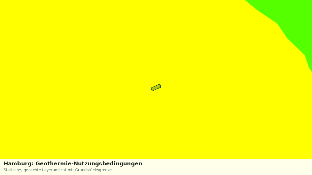 Statische Kartenansicht: Hamburg: Geothermie-Nutzungsbedingungen