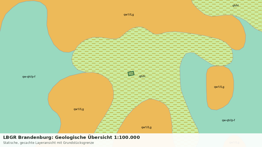 Statische Kartenansicht: LBGR Brandenburg: Geologische Übersicht 1:100.000