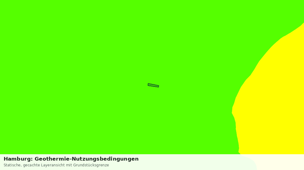 Statische Kartenansicht: Hamburg: Geothermie-Nutzungsbedingungen