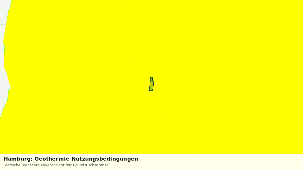 Statische Kartenansicht: Hamburg: Geothermie-Nutzungsbedingungen