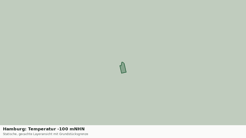 Statische Kartenansicht: Hamburg: Temperatur -100 mNHN