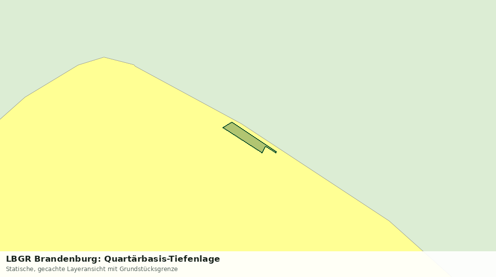 Statische Kartenansicht: LBGR Brandenburg: Quartärbasis-Tiefenlage