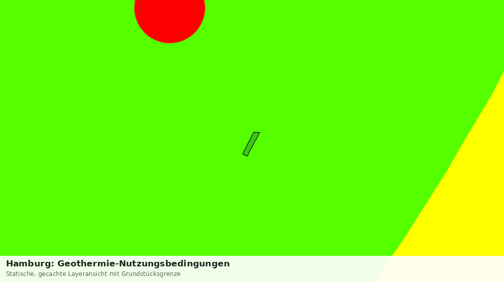 Statische Kartenansicht: Hamburg: Geothermie-Nutzungsbedingungen