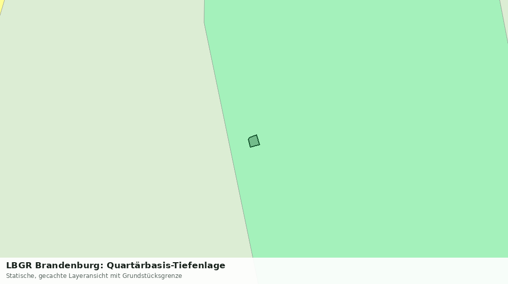 Statische Kartenansicht: LBGR Brandenburg: Quartärbasis-Tiefenlage
