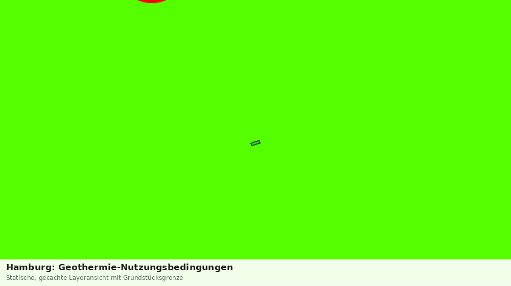 Statische Kartenansicht: Hamburg: Geothermie-Nutzungsbedingungen