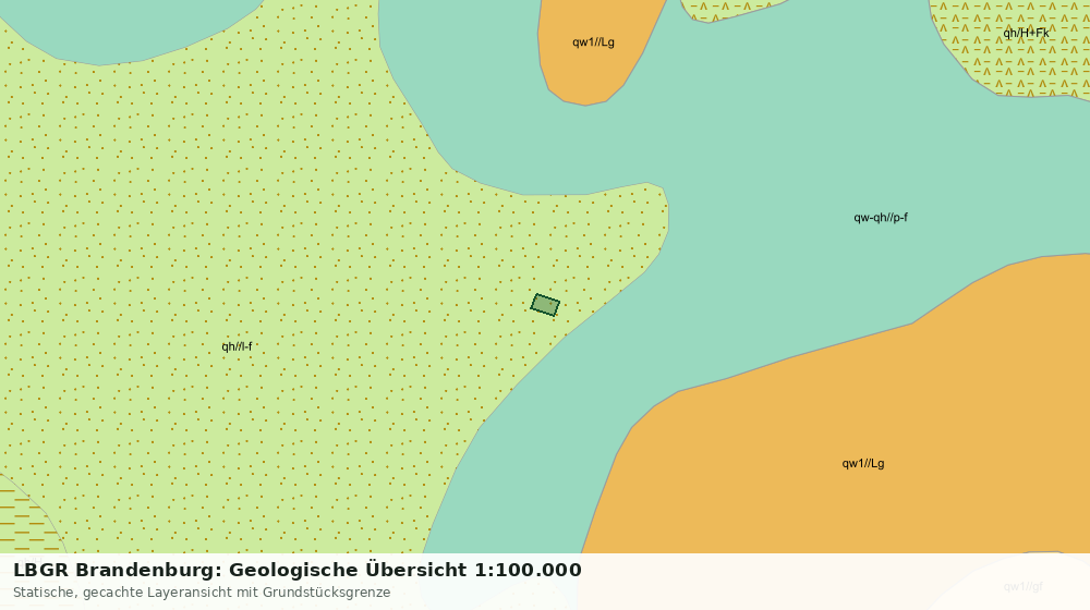 Statische Kartenansicht: LBGR Brandenburg: Geologische Übersicht 1:100.000