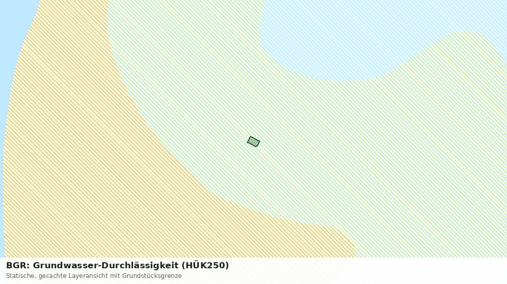 Statische Kartenansicht: BGR: Grundwasser-Durchlässigkeit (HÜK250)
