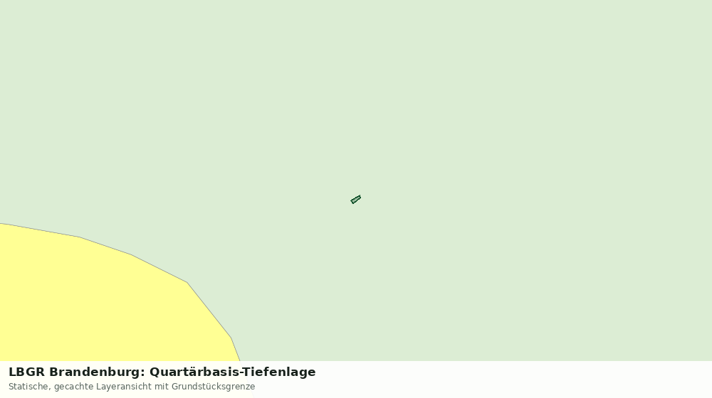 Statische Kartenansicht: LBGR Brandenburg: Quartärbasis-Tiefenlage