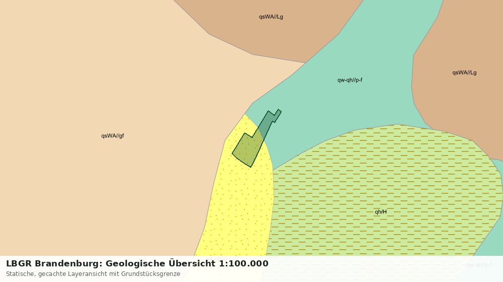 Statische Kartenansicht: LBGR Brandenburg: Geologische Übersicht 1:100.000