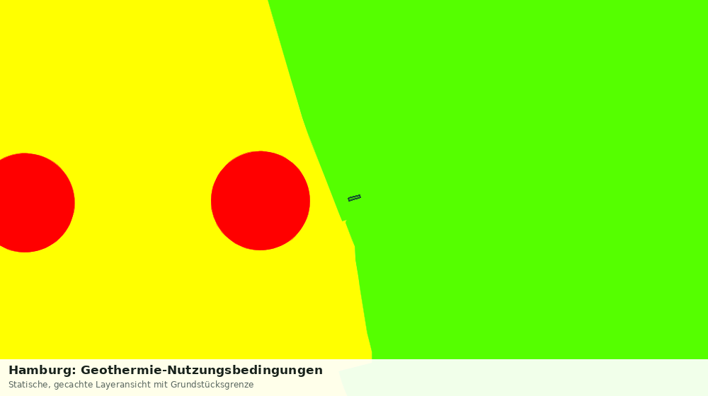 Statische Kartenansicht: Hamburg: Geothermie-Nutzungsbedingungen