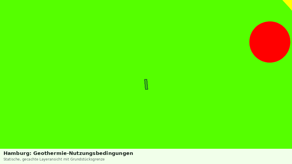 Statische Kartenansicht: Hamburg: Geothermie-Nutzungsbedingungen
