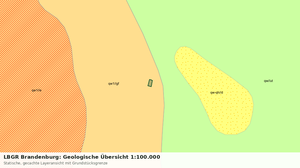 Statische Kartenansicht: LBGR Brandenburg: Geologische Übersicht 1:100.000
