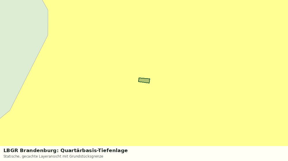 Statische Kartenansicht: LBGR Brandenburg: Quartärbasis-Tiefenlage