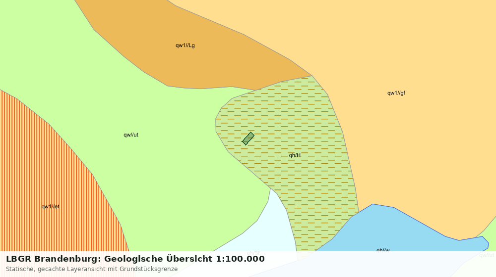 Statische Kartenansicht: LBGR Brandenburg: Geologische Übersicht 1:100.000