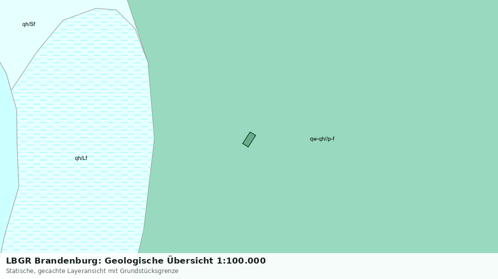 Statische Kartenansicht: LBGR Brandenburg: Geologische Übersicht 1:100.000