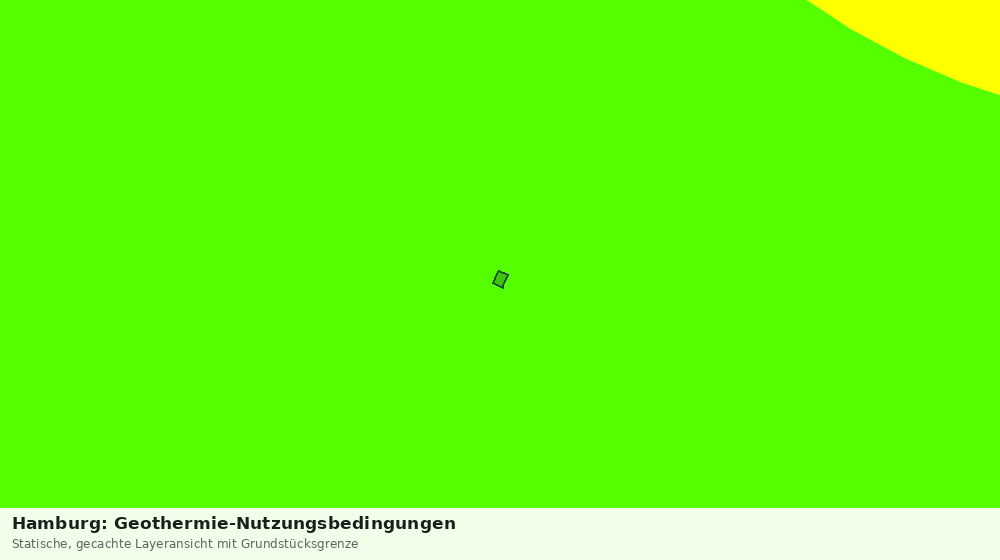 Statische Kartenansicht: Hamburg: Geothermie-Nutzungsbedingungen