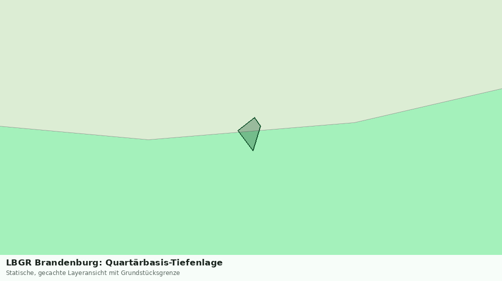 Statische Kartenansicht: LBGR Brandenburg: Quartärbasis-Tiefenlage