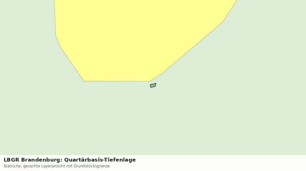 Statische Kartenansicht: LBGR Brandenburg: Quartärbasis-Tiefenlage